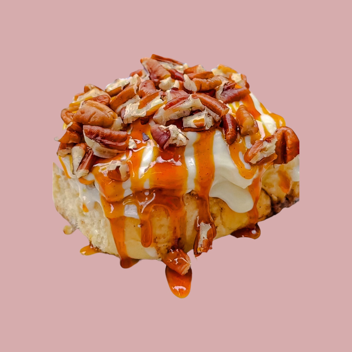 Rollito de caramelo y pecanas