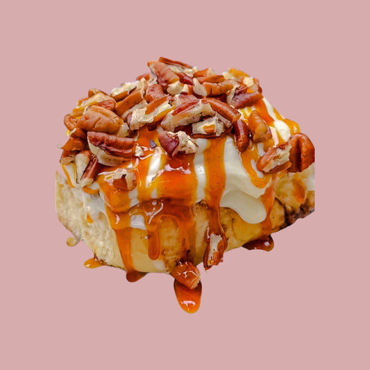Rollito de caramelo y pecanas