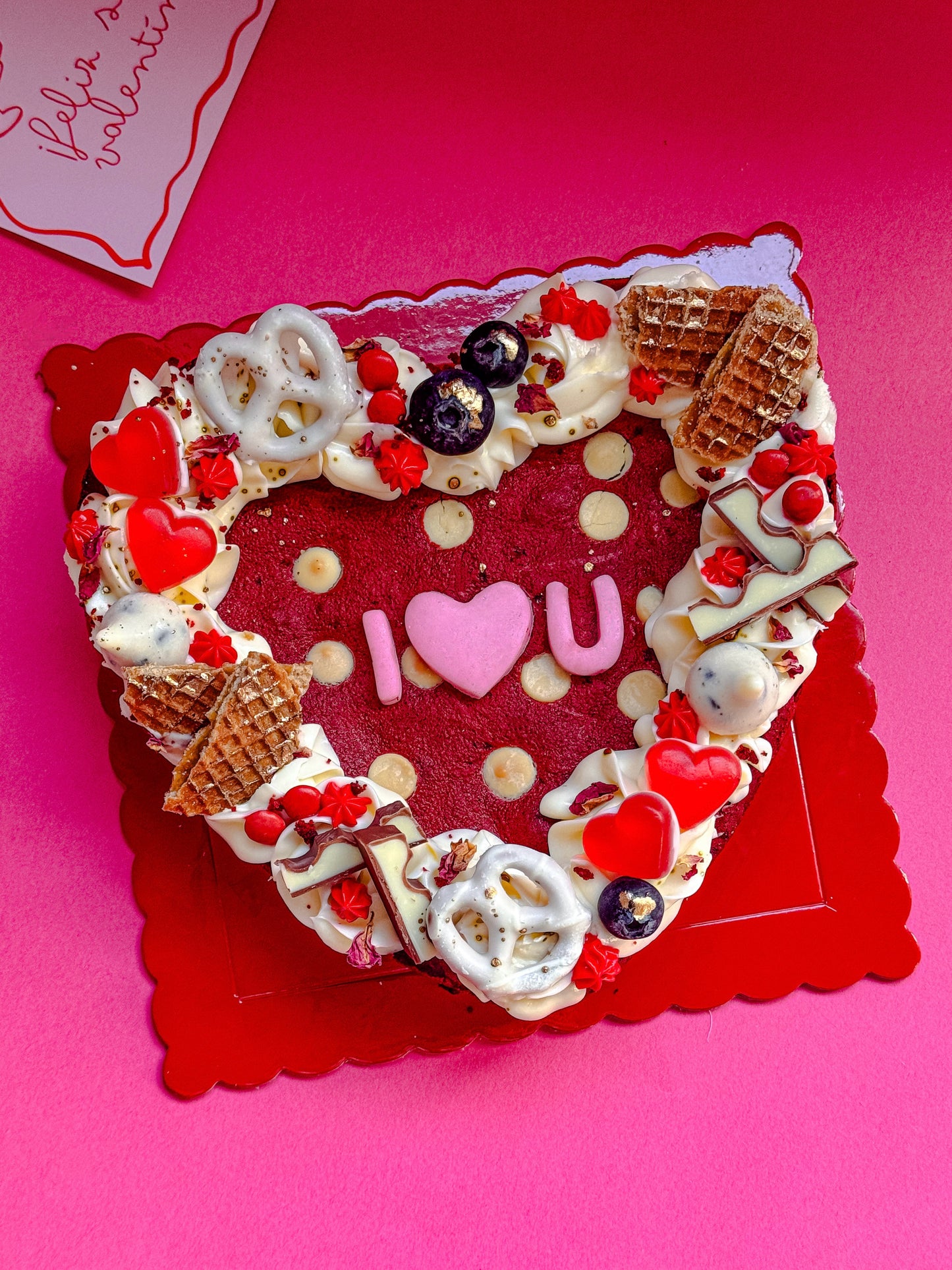 San Valentín - Brownie red velvet