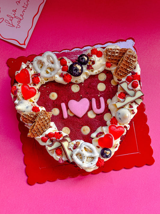 San Valentín - Brownie red velvet