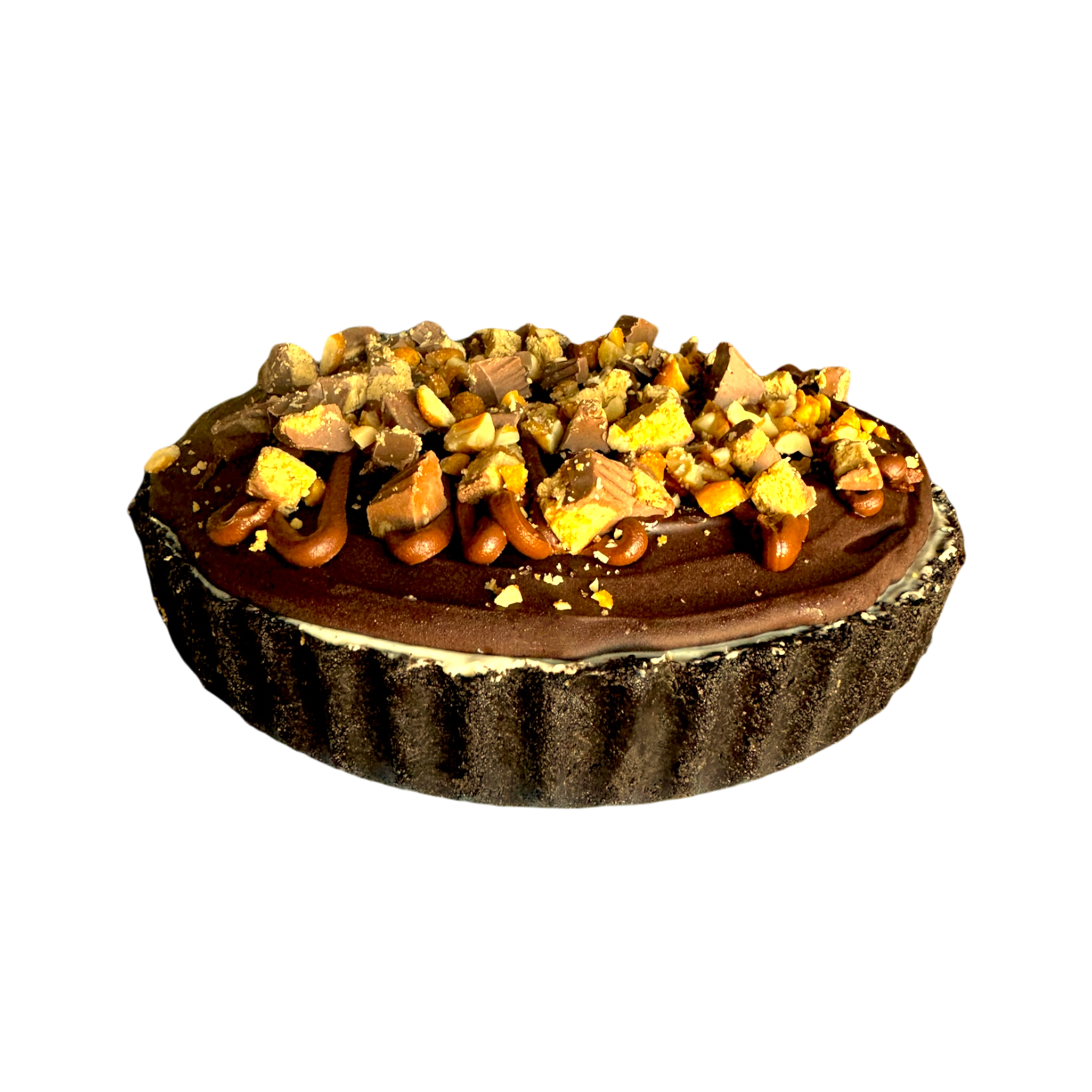 Tarta - Chocolate peanut butter pie (Chocolate y cacahuete)