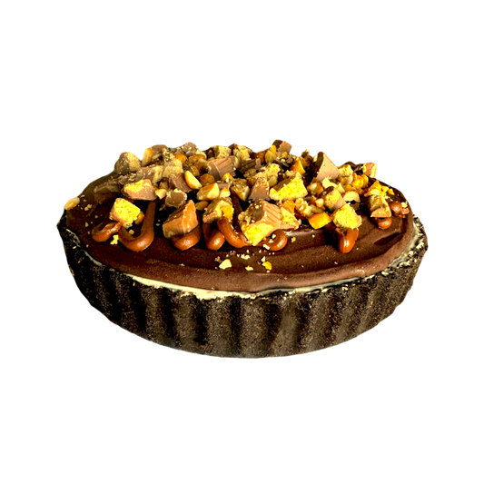 Tarta - Chocolate peanut butter pie (Chocolate y cacahuete)